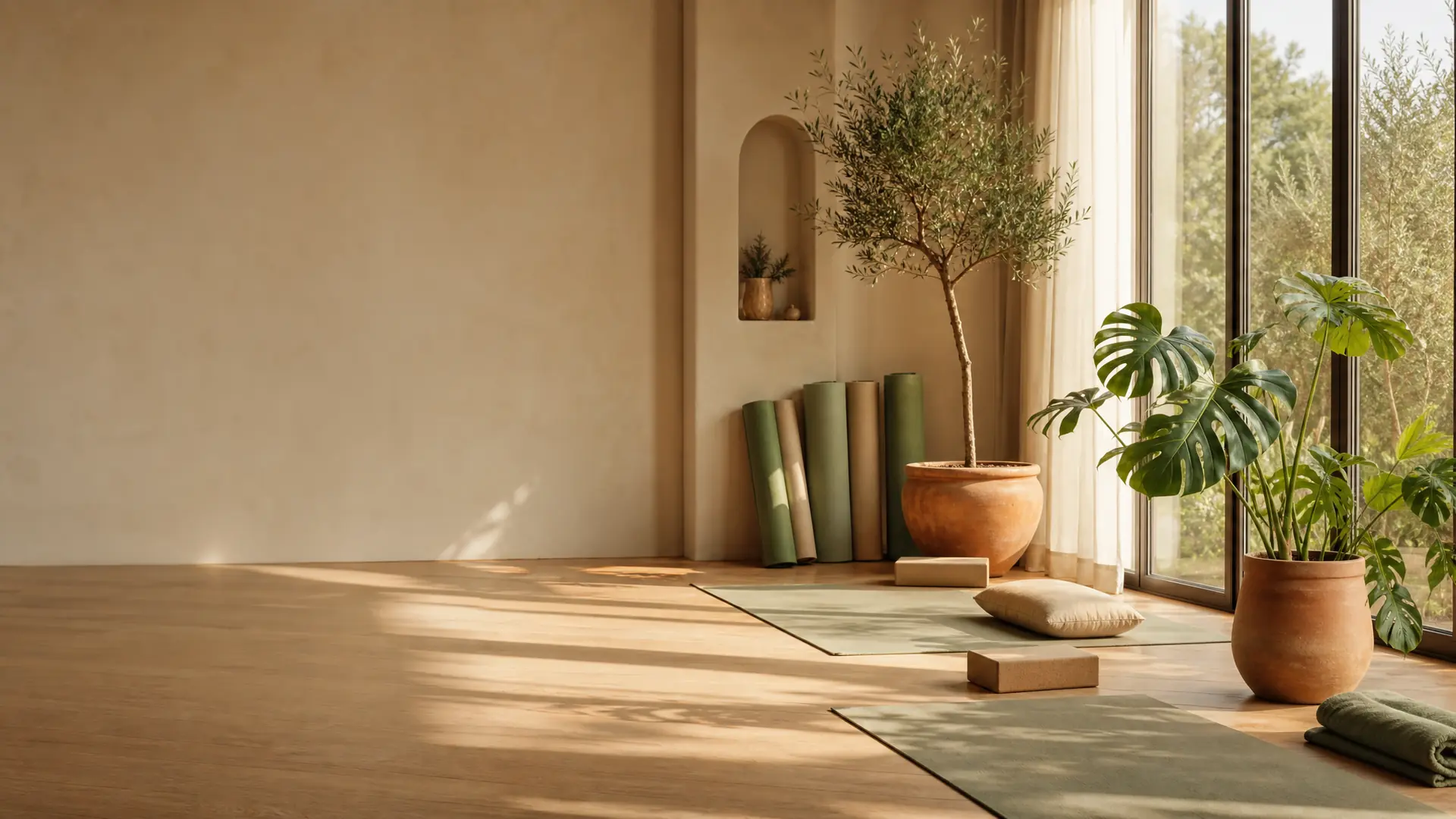 Sage &amp; Sand — Estúdio de ioga com luz natural e plantas